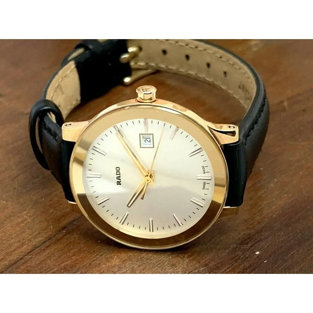 Rado Women's Watch R30555103 Centrix Swiss Quartz Silver Rose Gold Tone …